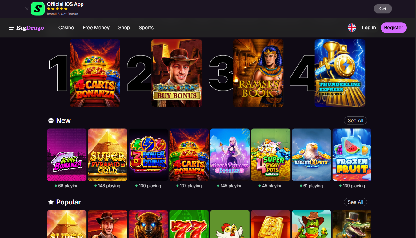 BigDrago Casino Slots and Games
